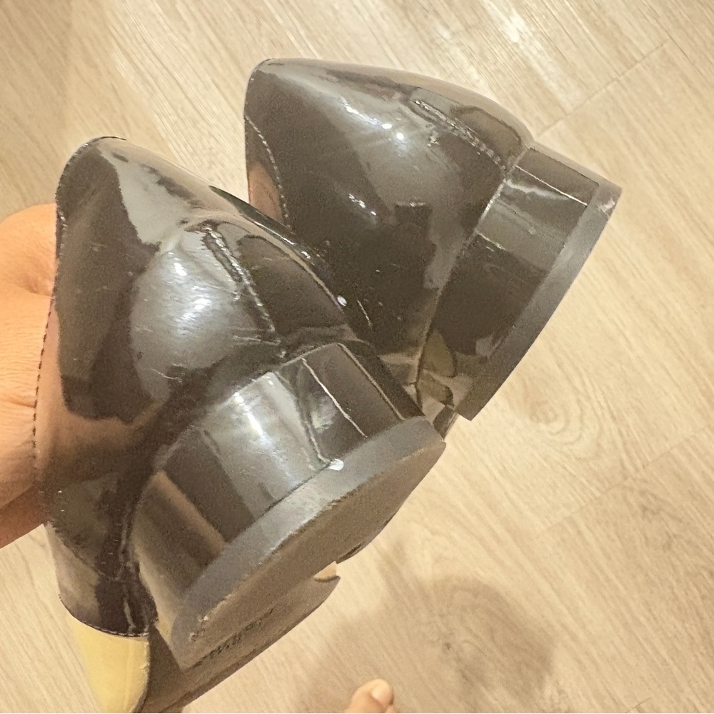 Carlo Pazolini Black and Cream Patent Leather Women's Loafers - Picture 14 of 16
